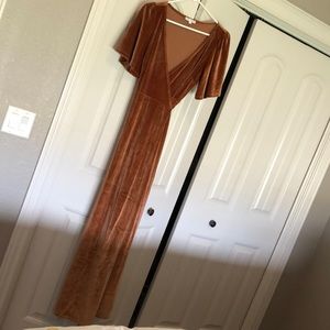 EUC Baltic Born Meghan Velvet Maxi wrap dress medium